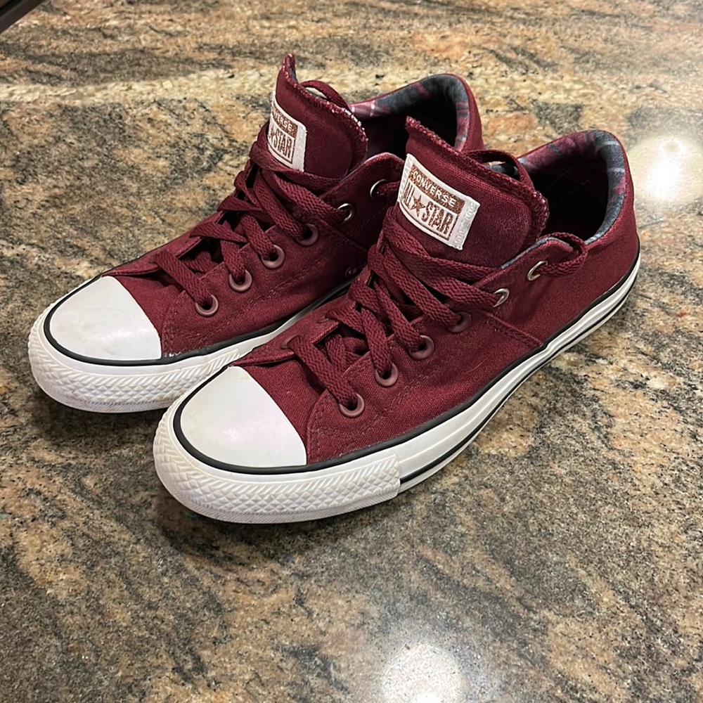 Converse Burgundy Low-Top Sneakers